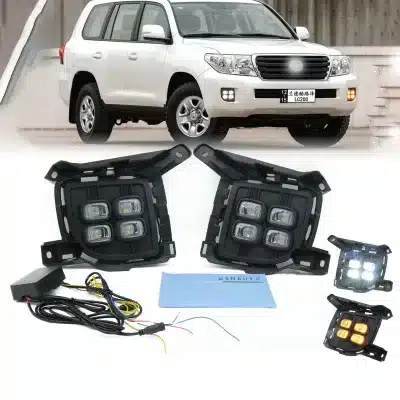 Dual-Color LED Daytime Running Light Fog Lamp with Turn Signal for Toyota Land Cruiser LC200 2012-2015 Dual-Color LED Daytime Running Light Fog Lamp with Turn Signal for Toyota Land Cruiser LC200 2012-2015