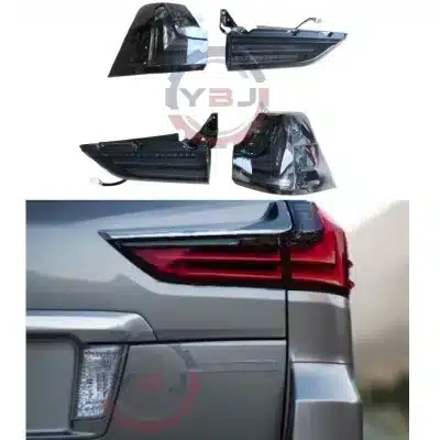 Full LED Tail Light Assembly Smoked Lens for 2018-2023 Lexus LX570 LX470, Sequential Turn Signal Brake Parking Fog Lamp Full LED Tail Light Assembly Smoked Lens for 2018-2023 Lexus LX570 LX470, Sequential Turn Signal Brake Parking Fog Lamp
