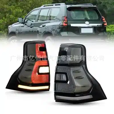 Rear LED Taillight Assembly Replacement for Toyota Land Cruiser Prado FJ150 2018-2021, Brake Parking Signal Lamps Rear LED Taillight Assembly Replacement for Toyota Land Cruiser Prado FJ150 2018-2021, Brake Parking Signal Lamps