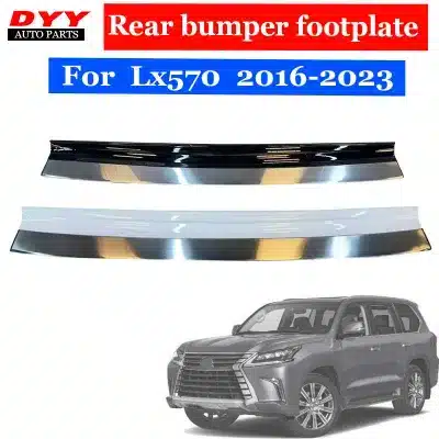 Rear Bumper Guard Protector Tailgate Step Pedal Cover for 2016-2023 Lexus LX570, Scuff Plate Replacement Rear Bumper Guard Protector Tailgate Step Pedal Cover for 2016-2023 Lexus LX570, Scuff Plate Replacement