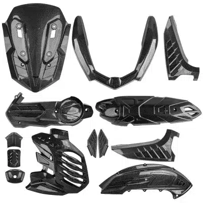 Motorcycle Air Intake Cover Carbon Fiber Style ABS Shell Housing for Yamaha NMAX155 2020-2023 Motorcycle Air Intake Cover Carbon Fiber Style ABS Shell Housing for Yamaha NMAX155 2020-2023