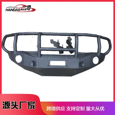 Heavy Duty Steel Front Bumper Racing Guard for Toyota Land Cruiser LC200, Black Off-Road Protection Heavy Duty Steel Front Bumper Racing Guard for Toyota Land Cruiser LC200, Black Off-Road Protection