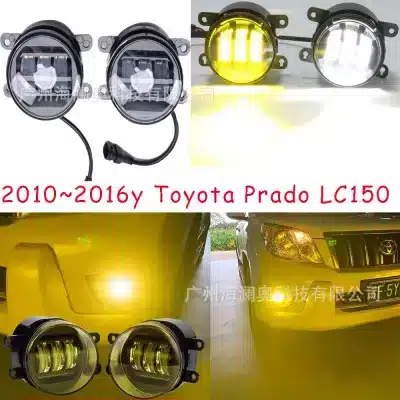 LED Fog Lights Daytime Running Lights for 2010-2016 Toyota Land Cruiser Prado LC150, Golden Yellow Bumper Lamps LED Fog Lights Daytime Running Lights for 2010-2016 Toyota Land Cruiser Prado LC150, Golden Yellow Bumper Lamps
