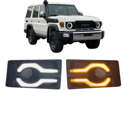 LED Turn Signal Lights & Daytime Running Lights for 2024-2026 Toyota Land Cruiser LC70 LC71 LC76 LC78 LC79, IP67 Waterproof DRL LED Turn Signal Lights & Daytime Running Lights for 2024-2026 Toyota Land Cruiser LC70 LC71 LC76 LC78 LC79, IP67 Waterproof DRL