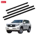 4pcs Interior Window Weatherstrip Seal Belt For Toyota Prado 150 1997-2017, Replace 68171-0G010 68172-0G010
