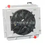 3-Row Aluminum Radiator with Shroud Fan & Relay Kit for 1958-1984 Toyota Land Cruiser FJ40 FJ45