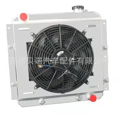 3-Row Aluminum Radiator with Shroud Fan & Relay Kit for 1958-1984 Toyota Land Cruiser FJ40 FJ45 3-Row Aluminum Radiator with Shroud Fan & Relay Kit for 1958-1984 Toyota Land Cruiser FJ40 FJ45