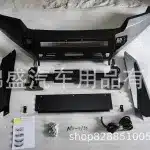 Heavy Duty Front Bull Bar Bumper Guard for 2018-2023 Toyota Land Cruiser LC200, Black Finish