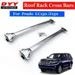 Roof Rack Cross Bars Cargo Carrier for Toyota Land Cruiser Prado LC150 GRJ150, 304 Stainless Steel, Black