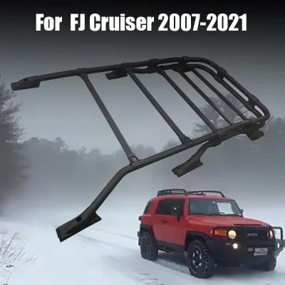 TRD Style Roof Rack Cargo Carrier Platform Aluminum Alloy for 2007-2021 Toyota FJ Cruiser TRD Style Roof Rack Cargo Carrier Platform Aluminum Alloy for 2007-2021 Toyota FJ Cruiser