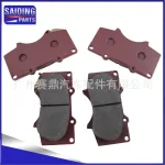 Front Disc Brake Pads Set 04465-35290 for Toyota Hilux Revo, Prado, Land Cruiser 120, Semi-Metallic