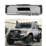 TRD Style Front Grille Radiator Air Inlet Matte Black for Toyota Land Cruiser LC76 LC79 FJ79 2007-2021