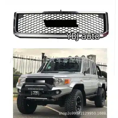 TRD Style Front Grille Radiator Air Inlet Matte Black for Toyota Land Cruiser LC76 LC79 FJ79 2007-2021