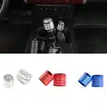 Red Aluminum Alloy Gear Shift Knob Cover Trim For 2007-2021 Toyota FJ Cruiser, Interior Modification Accessory