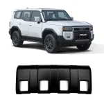 Front Bumper Lower Guard Plate Cover for 2024 Toyota Prado LC250, Carbon Fiber Pattern ABS