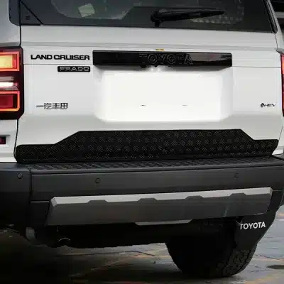 Rear Tailgate Sill Protector Guard Matte Black ABS Anti-Scratch Plate for 2024 Toyota Land Cruiser Prado LC250 Rear Tailgate Sill Protector Guard Matte Black ABS Anti-Scratch Plate for 2024 Toyota Land Cruiser Prado LC250