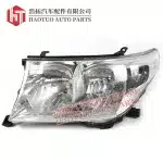 Headlight Housing Replacement for Toyota Land Cruiser FJ200 (200 Series), ABS Enclosed Lamp Cover, Left or Right Side