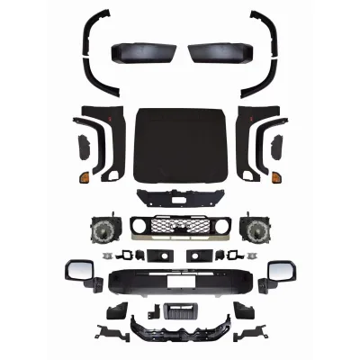Full Face-lift Body Kit for Toyota Land Cruiser LC71 LC76 LC78 LC79 Old to New 2024 Conversion Bumper & Fender Set Full Face-lift Body Kit for Toyota Land Cruiser LC71 LC76 LC78 LC79 Old to New 2024 Conversion Bumper & Fender Set