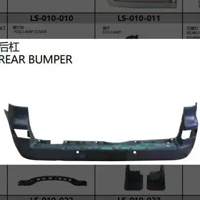 Rear Bumper Cover Replacement for Lexus LX570 Accessories, High-Strength ABS Plastic, Model LS-010-014 Rear Bumper Cover Replacement for Lexus LX570 Accessories, High-Strength ABS Plastic, Model LS-010-014