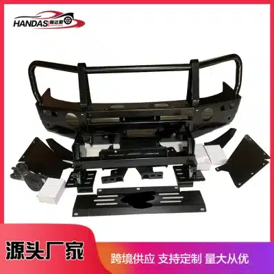 Heavy Duty Steel Front Bumper Bull Bar Matte Black for Toyota Land Cruiser LC76 LC79 4×4 Off-Road Heavy Duty Steel Front Bumper Bull Bar Matte Black for Toyota Land Cruiser LC76 LC79 4×4 Off-Road