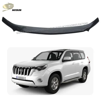 Hood Deflector Bug Shield Stone Guard for 2009 Toyota Land Cruiser Prado FJ150 LC150, Dark Smoke Hood Deflector Bug Shield Stone Guard for 2009 Toyota Land Cruiser Prado FJ150 LC150, Dark Smoke