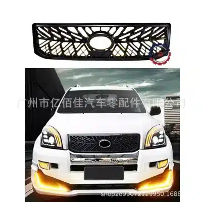 Front Radiator Grille TRD Style Replacement for 2003-2009 Toyota Land Cruiser Prado FJ120 LC120 Front Radiator Grille TRD Style Replacement for 2003-2009 Toyota Land Cruiser Prado FJ120 LC120