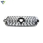 Front Bumper Grille TRD Style Replacement for 2016-2020 Toyota Land Cruiser LC200, Black Finish