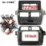 12.3 Inch Car Stereo Fascia Radio Frame Kit for 2010-2015 Lexus GX400 GX460, Audio Navigation Panel Bezel