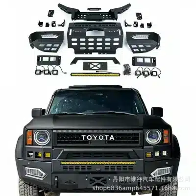 Heavy-Duty Manganese Steel Racing Front Bumper for 2024+ Toyota Land Cruiser LC250 Prado Heavy-Duty Manganese Steel Racing Front Bumper for 2024+ Toyota Land Cruiser LC250 Prado