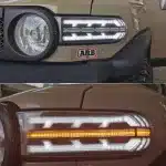 LED Daytime Running Lights with Sequential Turn Signals for 2007-2021 Toyota FJ Cruiser, IP68 Waterproof White DRL & Amber Flowing Indicator