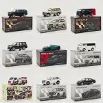 1/64 Scale 1994 Toyota Land Cruiser LC76 Die-Cast Alloy Model Car – Blue Masidi Series