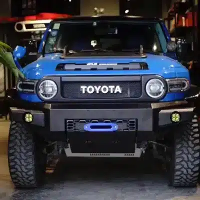 Aluminum Alloy Front Bumper with Winch Mount for Toyota FJ Cruiser 2007-2024, Heavy Duty Bull Bar Aluminum Alloy Front Bumper with Winch Mount for Toyota FJ Cruiser 2007-2024, Heavy Duty Bull Bar