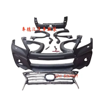 WALD Style Wide Body Front Bumper and Grille Kit for 2012-2015 Lexus LX570, FRP Material WALD Style Wide Body Front Bumper and Grille Kit for 2012-2015 Lexus LX570, FRP Material