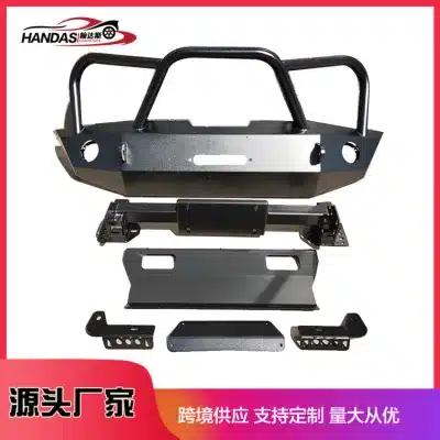 Heavy-Duty Front Bumper Bull Bar Mud Black Iron Guard for Hilux Revo, D-Max, LC79, LC80 Heavy-Duty Front Bumper Bull Bar Mud Black Iron Guard for Hilux Revo, D-Max, LC79, LC80