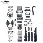 Interior Upgrade Conversion Kit LC200 to LC300 Style for Toyota Land Cruiser 2008-2021, Dashboard & Console Trim Set