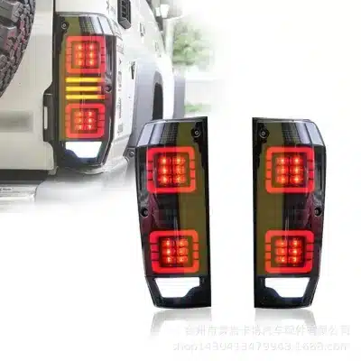 LED Tail Light Assembly Smoked Lens Upgrade for Toyota Land Cruiser LC76 LC77 LC78, 12V 90W LED Tail Light Assembly Smoked Lens Upgrade for Toyota Land Cruiser LC76 LC77 LC78, 12V 90W