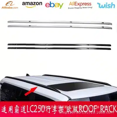 Aluminum Alloy Roof Rack Side Rails for Toyota Land Cruiser Prado LC250 (2024+) – European Style, 50kg Load Capacity Aluminum Alloy Roof Rack Side Rails for Toyota Land Cruiser Prado LC250 (2024+) – European Style, 50kg Load Capacity