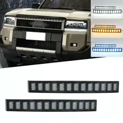 LED Daytime Running Lights for 2024 Toyota Prado LC250, 3-Color DRL Turn Signal Fog Lamps, 1 Pair LED Daytime Running Lights for 2024 Toyota Prado LC250, 3-Color DRL Turn Signal Fog Lamps, 1 Pair