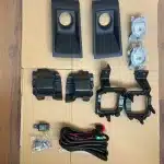 Front Bumper Fog Light Kit with Bezels and Switch for 2024 Toyota Land Cruiser LC79 LC71 LC76 LC78 Replacement Accessories