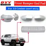 Silver Front Bumper Guard Plate Skid Protector for 2004-2017 Toyota FJ Cruiser