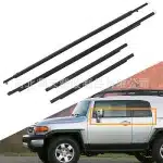 4Pcs Front & Rear Door Window Weatherstrip Seal Outer Belt Set for 2007-2014 Toyota FJ Cruiser, Replaces 68163-35041 68164-35041