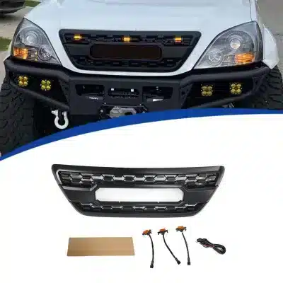 Front Bumper Radiator Grille TRD Style Matte Black for 2004-2009 Lexus GX470, ABS Plastic Front Bumper Radiator Grille TRD Style Matte Black for 2004-2009 Lexus GX470, ABS Plastic
