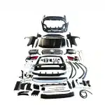 Full Exterior Body Conversion Kit LC200 to LC300 Style for Toyota Land Cruiser 2008-2021, Includes Front Grille Headlights and Tail Lights