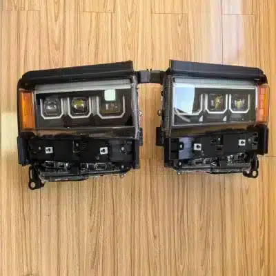 LED Headlight Assembly for 2024 Toyota Land Cruiser Prado LC250 Square Headlamp Upgrade