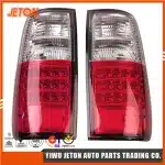 LED Rear Taillights White & Red Lens Direct Replacement for 1990-1997 Toyota Land Cruiser FJ80 FJ82