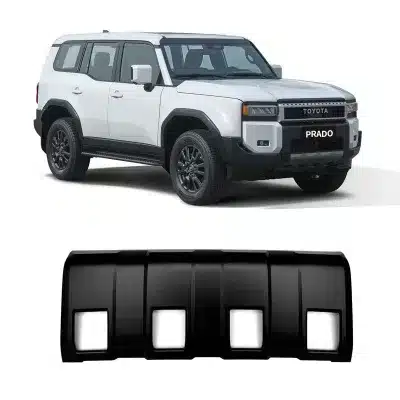 Front Bumper Lower Guard Skid Plate Matte Black for 2024 Toyota Land Cruiser Prado LC250, ABS Material Front Bumper Lower Guard Skid Plate Matte Black for 2024 Toyota Land Cruiser Prado LC250, ABS Material