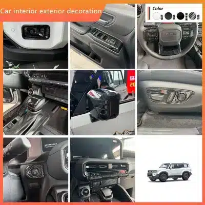 Gloss Black Side Door Mirror Cover Caps Replacement for 2024 Toyota Land Cruiser Prado LC250, ABS Plastic Gloss Black Side Door Mirror Cover Caps Replacement for 2024 Toyota Land Cruiser Prado LC250, ABS Plastic