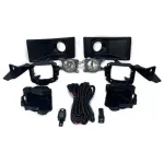 Front Fog Light Kit with Bezel Frames and Switch for 2024 Toyota Land Cruiser LC79 FJ76 FJ71 FJ78, Halogen 12V