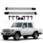 Aluminum Side Step Running Boards Pair for Toyota Land Cruiser LC79 LC78 LC76 LC75 2020, Aviation Style Pedals