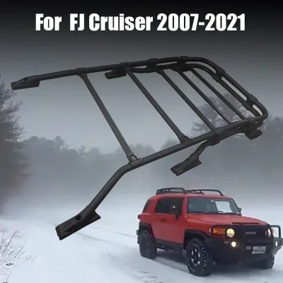 TRD Style Roof Rack Luggage Carrier Platform for 2007-2021 Toyota FJ Cruiser, Aluminum Alloy TRD Style Roof Rack Luggage Carrier Platform for 2007-2021 Toyota FJ Cruiser, Aluminum Alloy